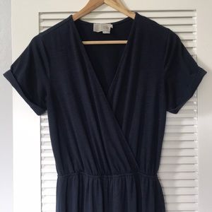 Barely used dark blue Anthropologie jumpsuit 💕